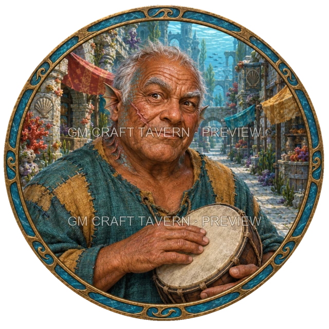 Morga Stonebrook - Bard top-down token preview