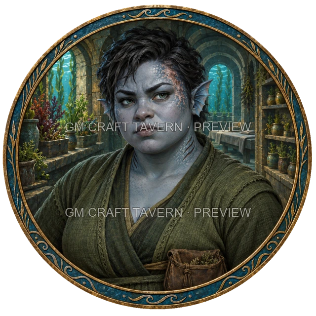 Grom Reedvale - Cleric top-down token preview