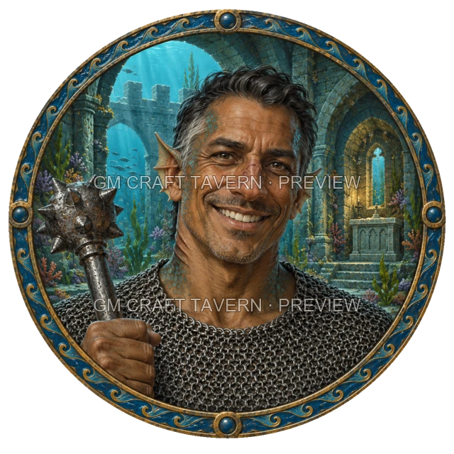 Varka Reedvale - Cleric top-down token preview