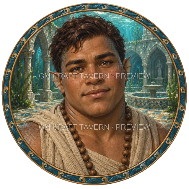 Besha Ashfield - Monk top-down token preview