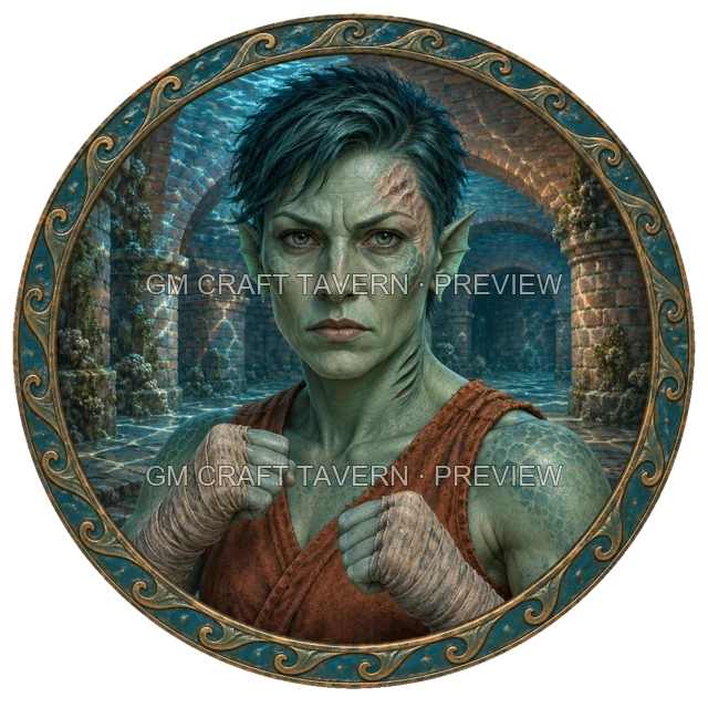 Durg Ashfield - Monk top-down token preview