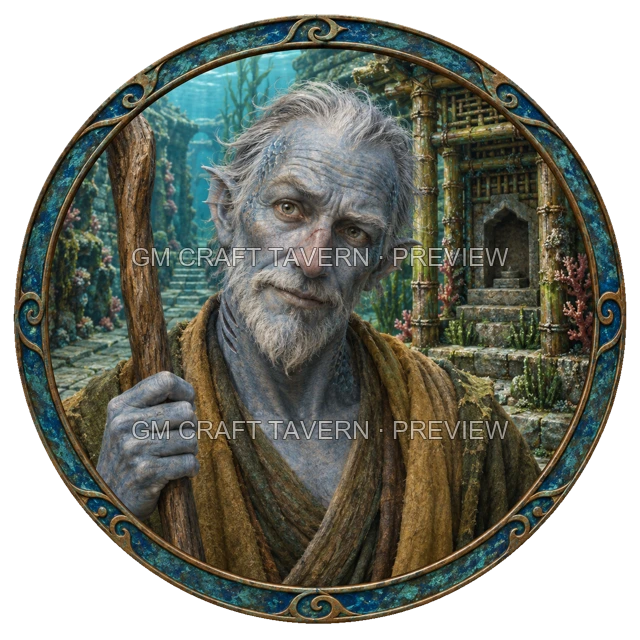 Morga Ashfield - Monk top-down token preview