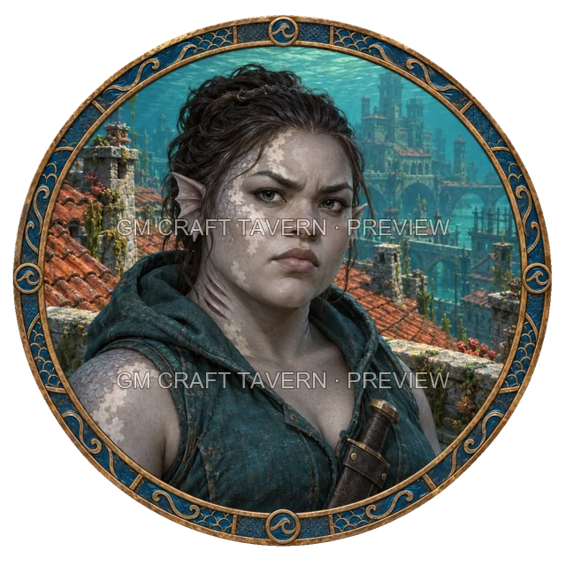 Grom Duskford - Rogue top-down token preview