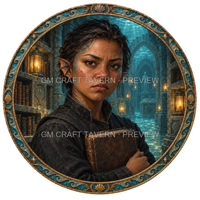 Grom Ironwell - Warlock top-down token preview