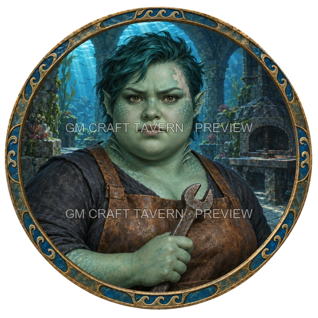 Grom Birchhaven - Artificer top-down token preview