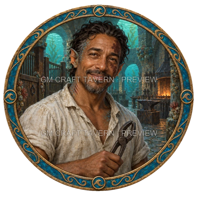Varka Westmere - Blacksmith top-down token preview