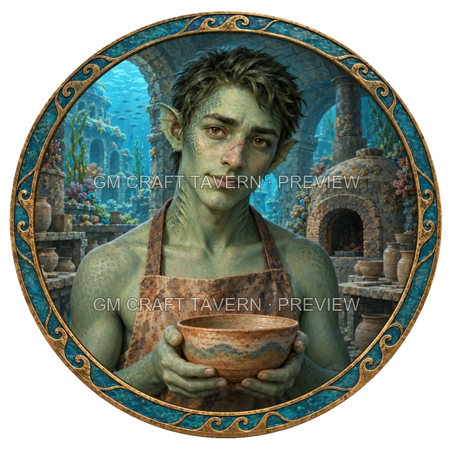 Besha Oakbend - Craftsperson top-down token preview
