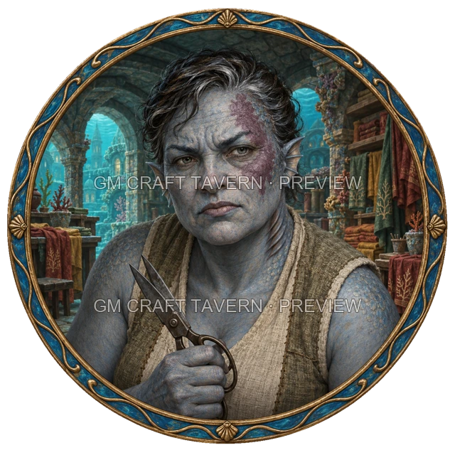 Durg Oakbend - Craftsperson top-down token preview
