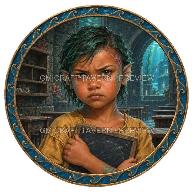 Grom Deepgrove - Villager top-down token preview
