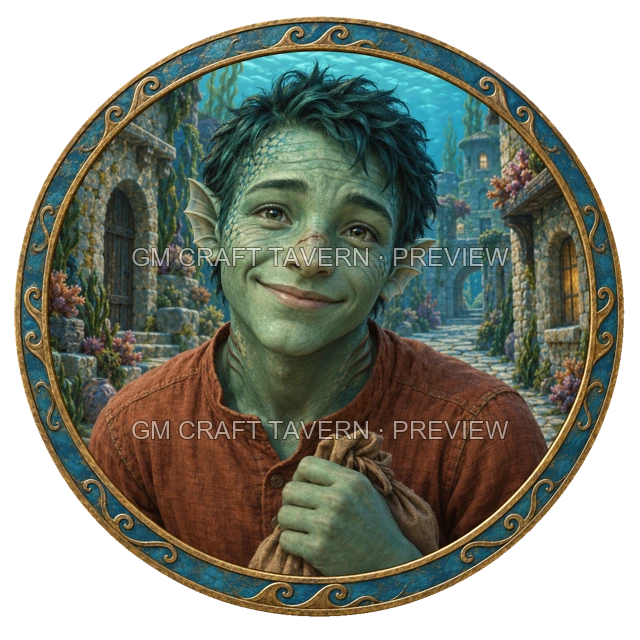 Varka Deepgrove - Villager top-down token preview