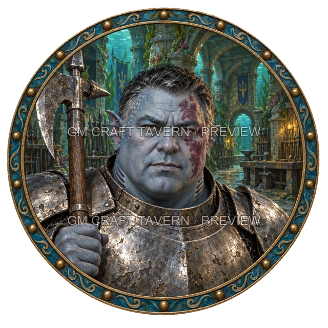 Varka Redcliff - Fighter top-down token preview