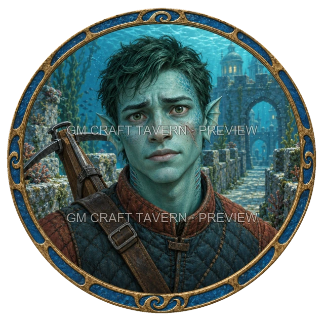 Besha Redcliff - Fighter top-down token preview