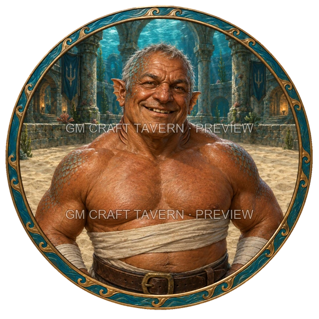 Morga Redcliff - Fighter top-down token preview