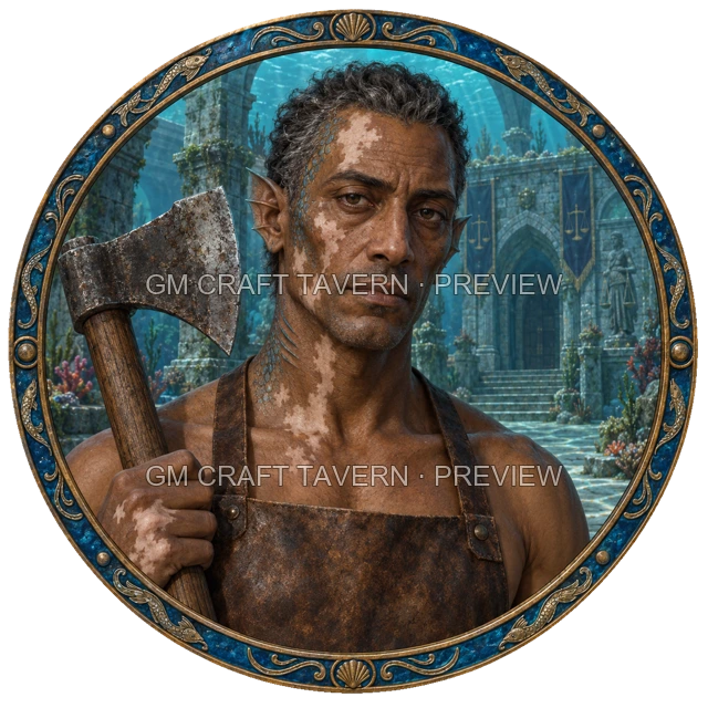 Varka Clearwell - Fighter top-down token preview