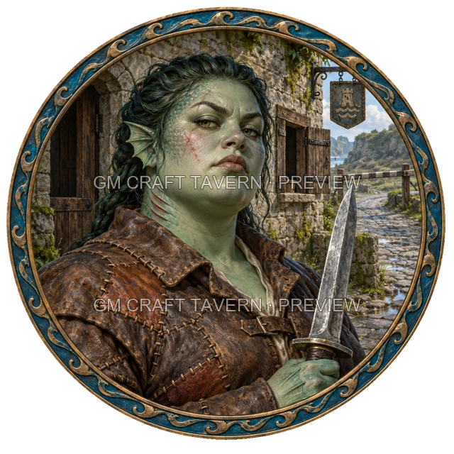 Bandit Captain top-down token preview