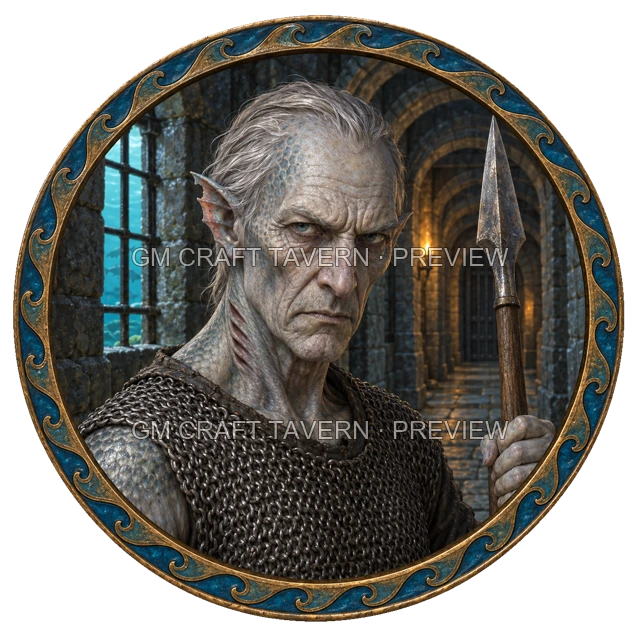 Enemy Spearman top-down token preview
