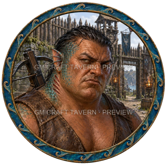 Enemy Crossbowman top-down token preview
