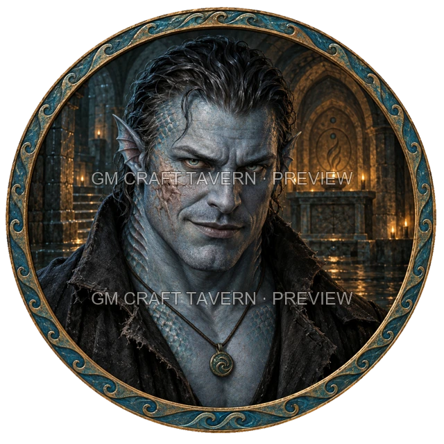 Dark Warlock top-down token preview
