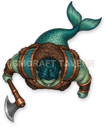Aperçu du token vu du dessus de Grom Stonebrook - Barbare