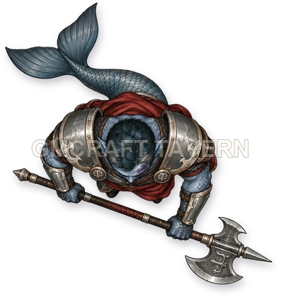 Varka Redcliff - aperçu de token de combattant vu du dessus