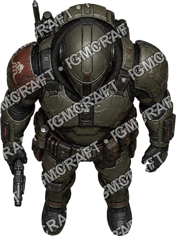 Bounty Hunter Heavy Armor top-down token preview