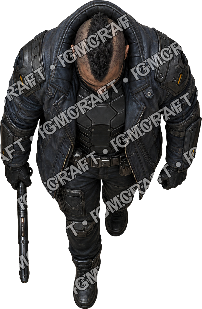Dockside Enforcer top-down token preview