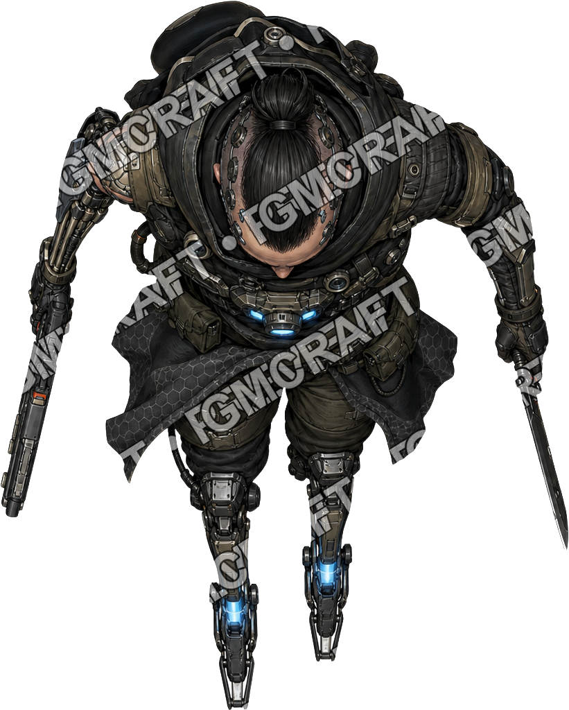 Grav Leg Skirmisher top-down token preview