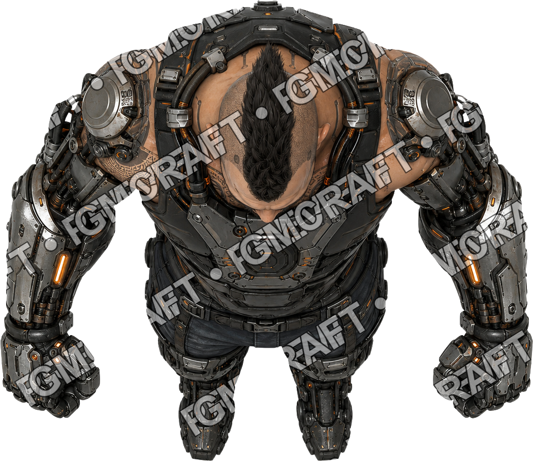 Servo Arm Brawler top-down token preview