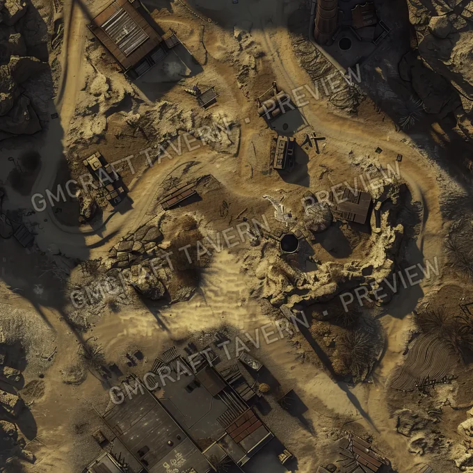 Radioactive Dumpsite Battlem battlemap preview
