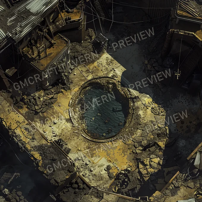 Radioactive Quarry A Depleted Mi battlemap preview