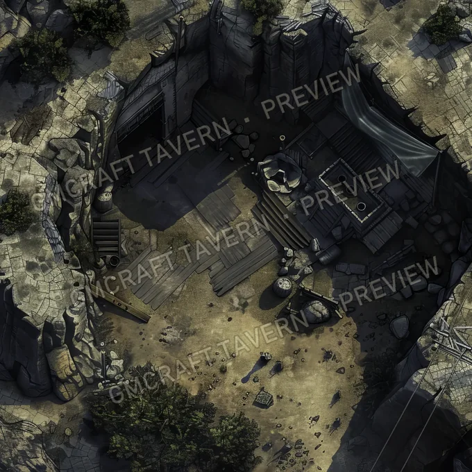 Raiders Hideaway A Hidden Cave S battlemap preview