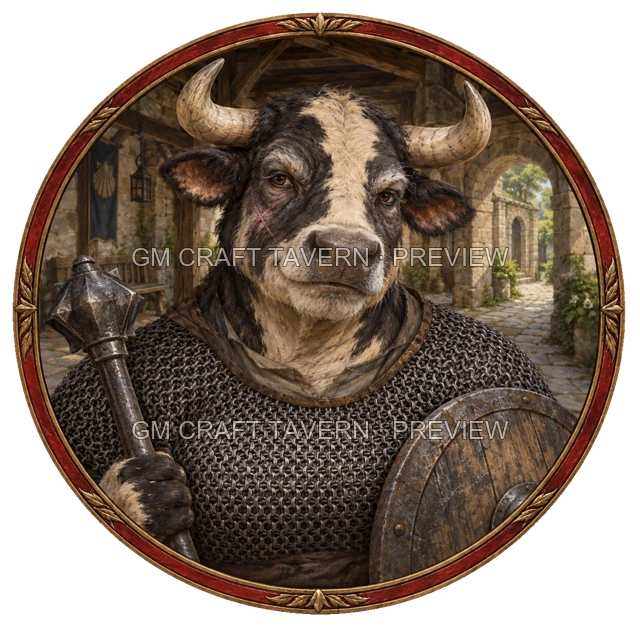 Aperçu du token vu du dessus de Urdan Mossridge - Paladin