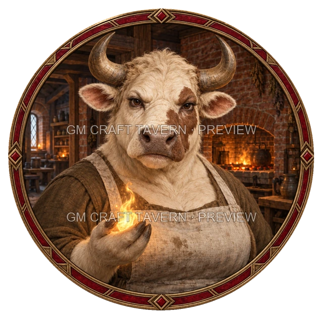 Aperçu du token vu du dessus de Durg Duskford - Ensorceleur