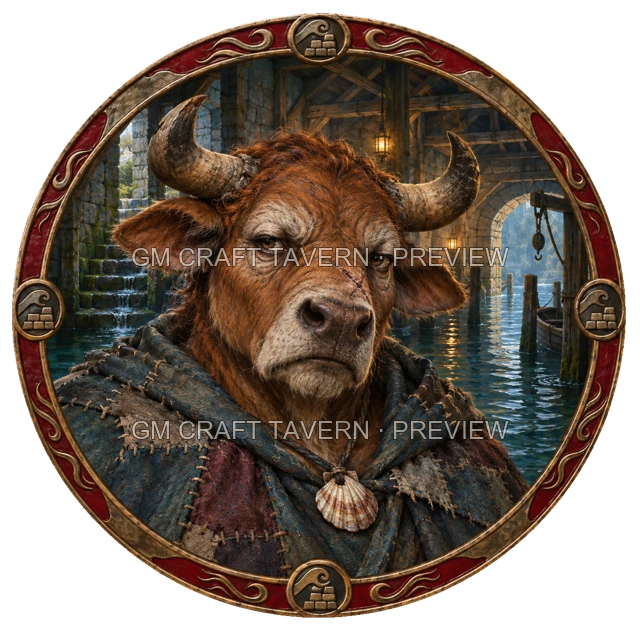 Aperçu du token vu du dessus de Urdan Ironwell - Occultiste