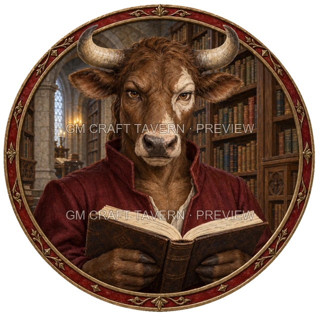 Aperçu du token vu du dessus de Durg Ironwell - Magicien