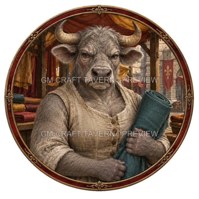 Aperçu du token vu du dessus de Durg Birchhaven - Marchand