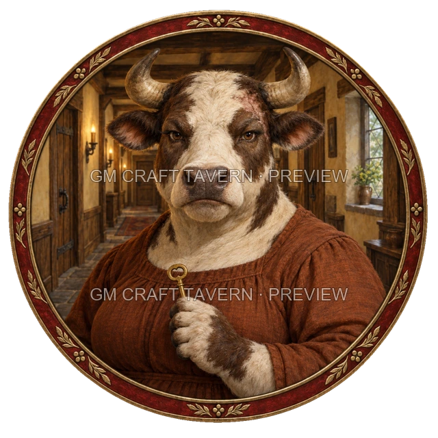 Durg Westmere - aperçu de token d’aubergiste vu du dessus