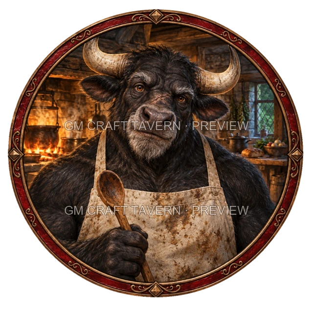 Morga Westmere - aperçu de token d’aubergiste vu du dessus
