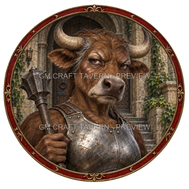 Urdan Clearwell - aperçu de token de combattant vu du dessus
