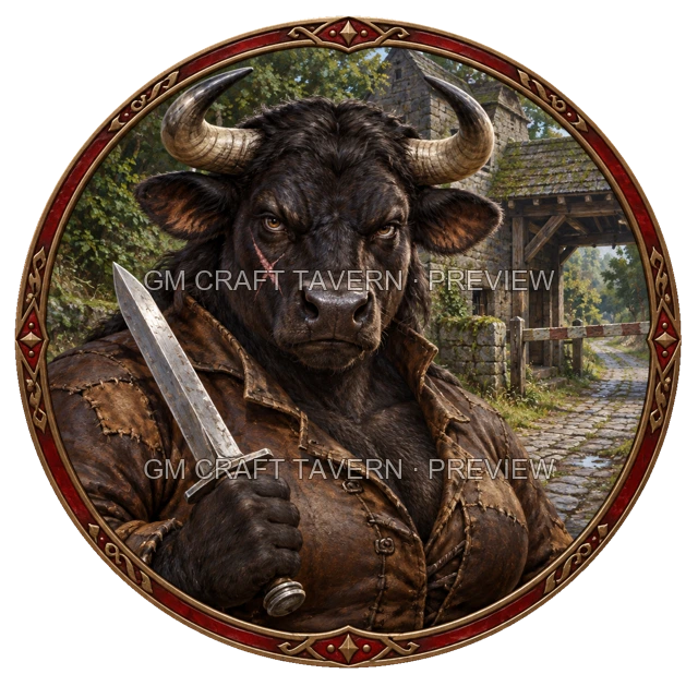Aperçu de token de capitaine bandit vu du dessus