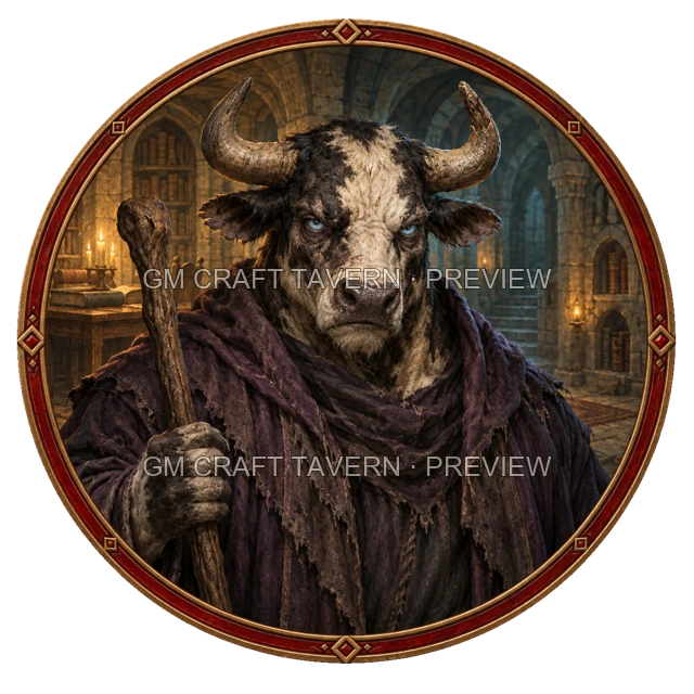 Aperçu de token de mage mort-vivant vu du dessus