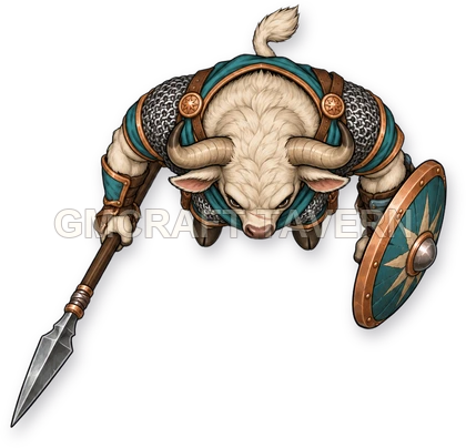 Grom Ashfield - Fighter top-down token preview
