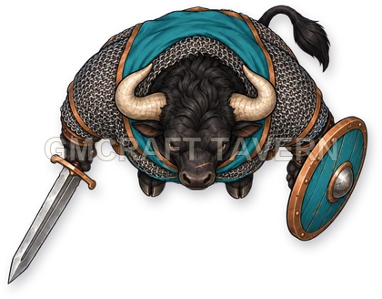 Grom Redcliff - Fighter top-down token preview