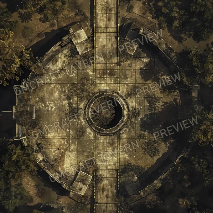 Aperçu de la battlemap de la rampe de lancement du missile abandonné