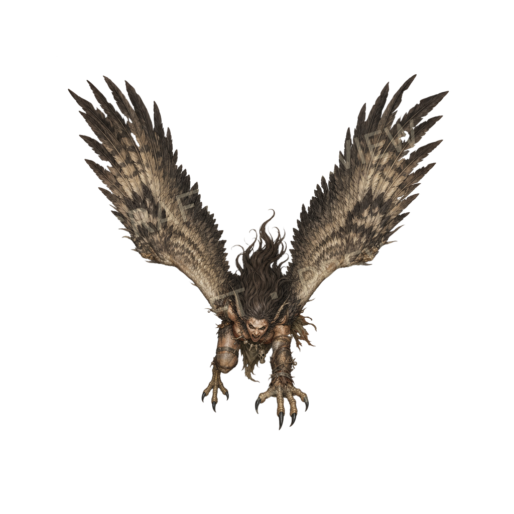 Bundle 30 13 Harpy Raider top-down token preview