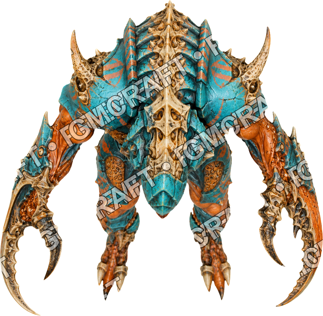 Xeno Monster 38 Bonecrested top-down token preview