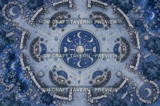 Lunar Archive battlemap preview