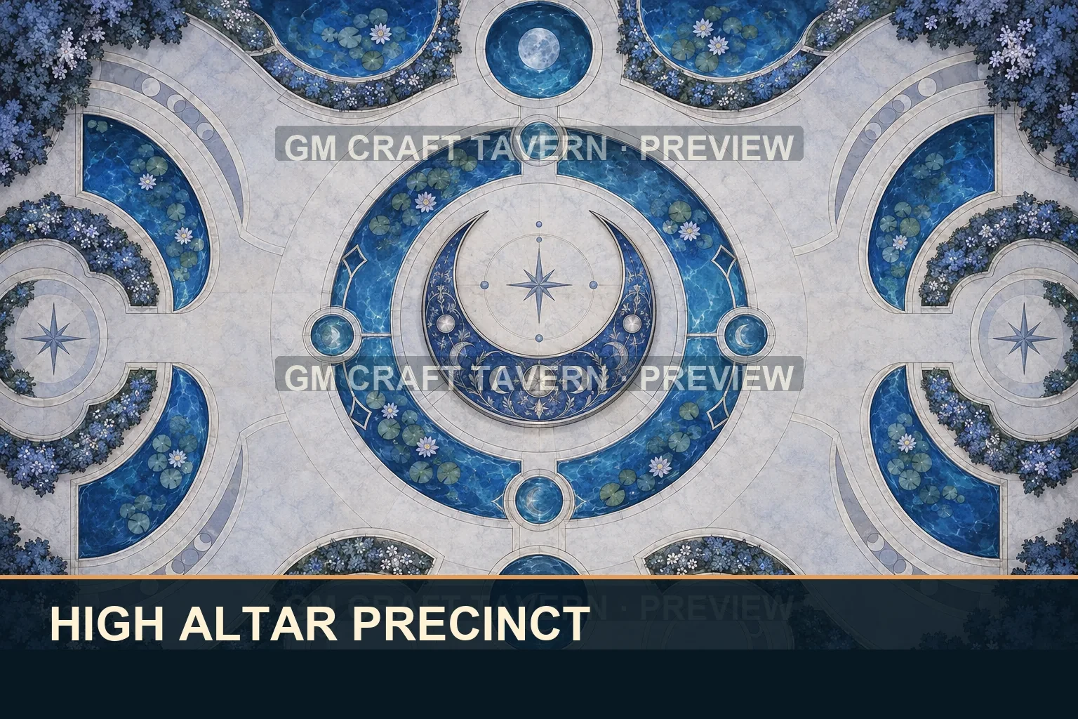 Moonlit Sapphire Monastery Ruins product preview 5