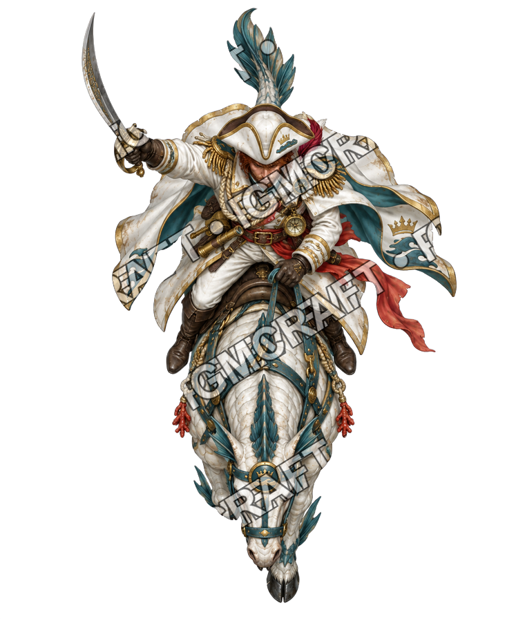 Pirate Ocean 0808 Commander Domination Topdown Token top-down token preview