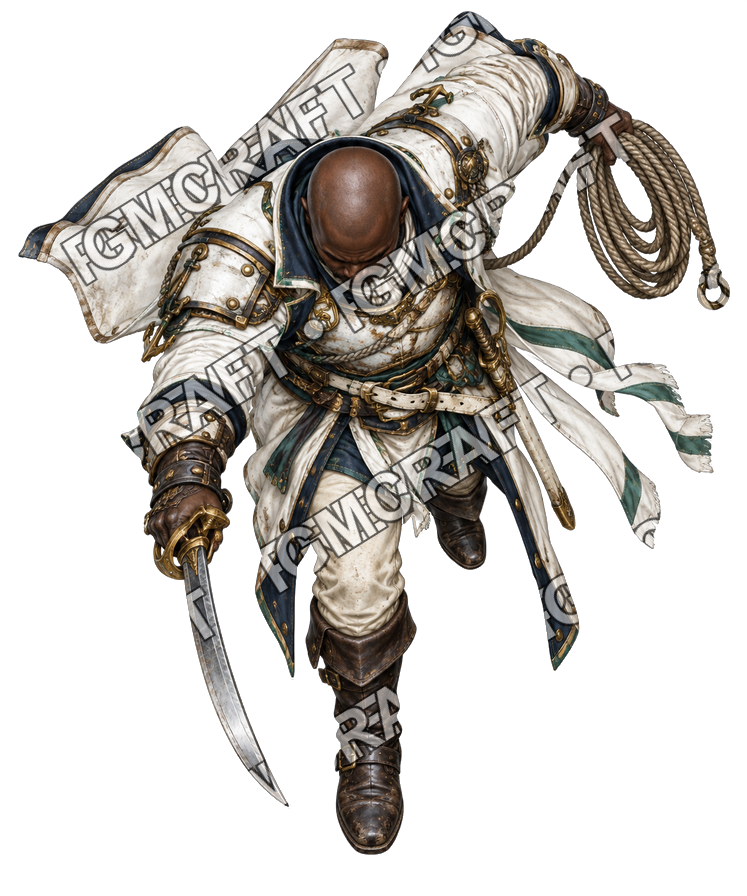 Pirate Ocean 0820 Veteran Mounted Corsair Domination Topdown Token top-down token preview